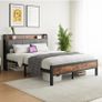 5ft Metal Platform Kingsize Bed Frame with Charging Station Image 7