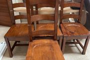 4 x Extremely Sturdy Wooden Kitchen Dining Chairs - Can Deliver
