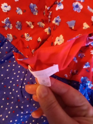 pumpkin patch red and blue dress