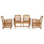 5 Piece Garden Lounge Set Solid Acacia Wood Image 9
