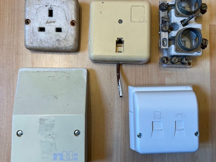 Vintage electric & communication components