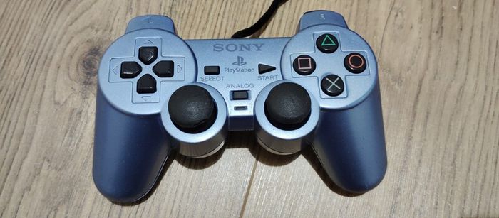 Playstation 2 aqua Blue Limited edition Console Refurbished Original Black Controller Hd adapter