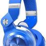 BLUEDIO Wireless Bluetooth 4.1 Headphones with Mic Blue Image 3