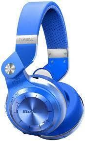 BLUEDIO Wireless Bluetooth 4.1 Headphones with Mic Blue