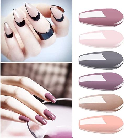 Gel Nail Polish Starter Kit - 6 Colors Gel Polish Set Base Top Coat, 36W UV LED Nail Lamp with Full DIY Gel Manicure Nail Tools 8ml (FREE POSTAGE)