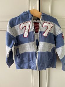 Zara zippy hoody grey and blue 18-24 months