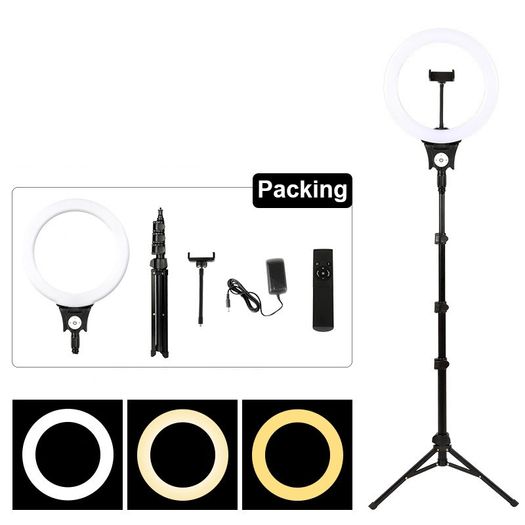 Brand New HQ-HD Ring Light With Long Tripod Stand & Phone Holder for YouTube Video, Desktop Camera Led Ring Light for Streaming, Makeup, Selfie Photography, Tik Tok., Makeup.
