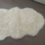 Off White Fur Rug Image 2