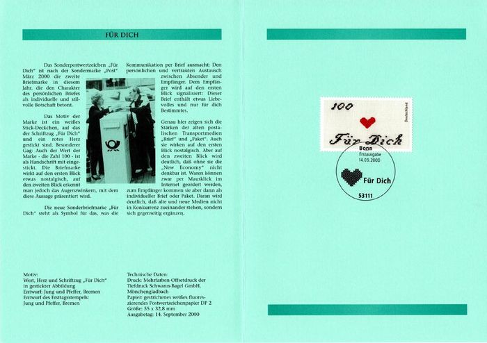 1999 Bundes Republic Deutschland (Germany) Federal Annual Stamp EFT Collection with 51 images of contents