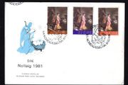 1981 Ireland Christmas Commemorative Stamps Post and Telegraph First Day Cover (FDC) with Corcaigh (Cork) Pictorial cancel