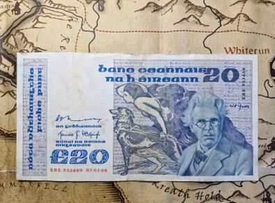 20 Pound B Series 07/01/80 Irish Note