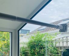 Extendable rail-telescopic rod -works well