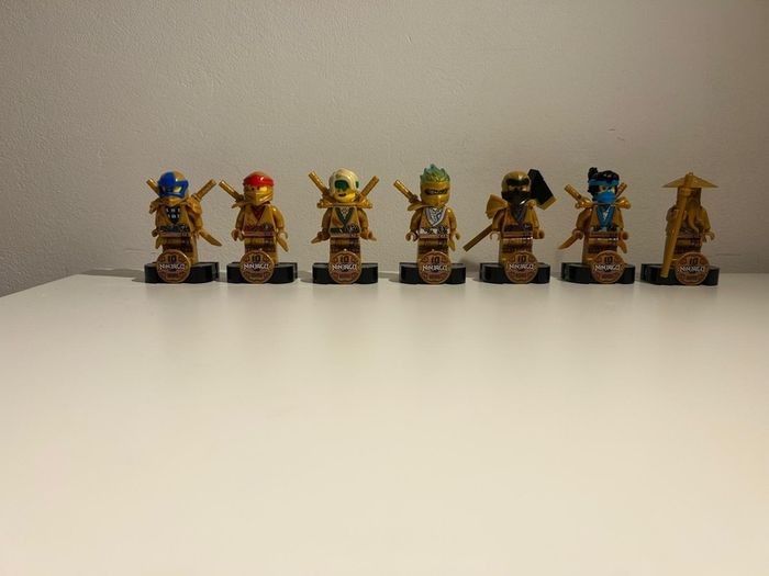 LEGO Ninjago Golden 10 year anniversary mini figures (RARE)