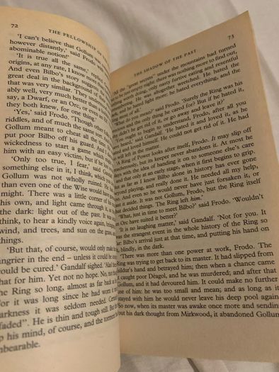 (1990's) Paperback Lord of the rings trilogy & the hobbit book lot