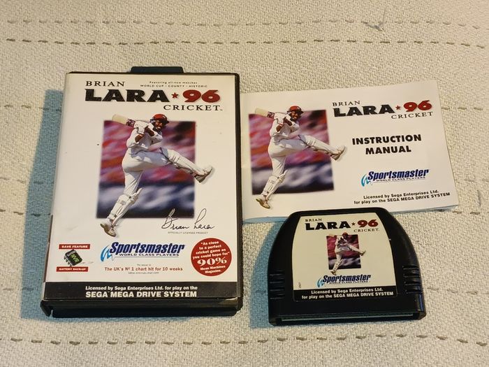Brian Lara Cricket 96 Complete Top Sega Mega Drive  For Sale Here