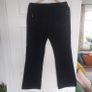 M & S Black suede trousers UK 12 Image 3