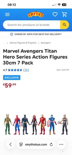 Marvel Avengers figures