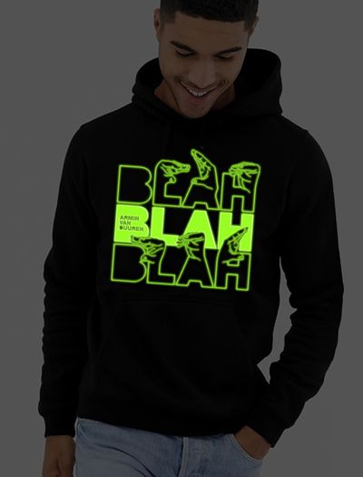 Armin Van Buuren glow in the dark hoodie blah blah blah album jumper asot hoodie