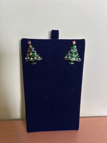 Christmas tree earrings