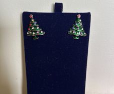 Christmas tree earrings