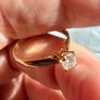 18 ct gold Solitaire ring Image 3