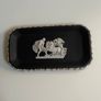 Wedgwood Jasperware black trinket dish Image 2