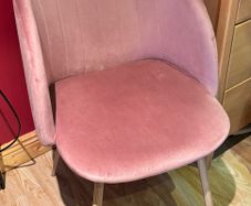 Pink Velvet Accent / Dining Chair