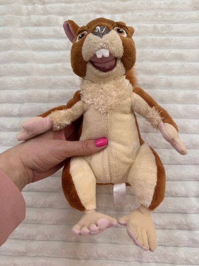Disney The Wild Benny Squirrel Soft Plush approx. 10" Dirty Damaged Vintage Please see photos
