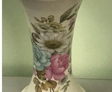 Vintage Purbeck Pottery Poole Dorset Floral Vase - 22 cm tall