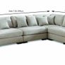 (BNWT) Corner Sofa in Green Fabric Image 2