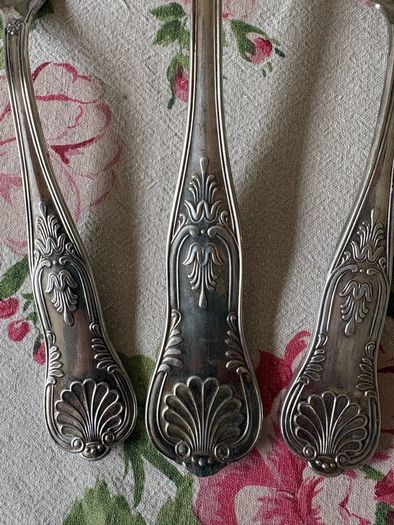 Vintage Italian Silver Plate Serving Utensils