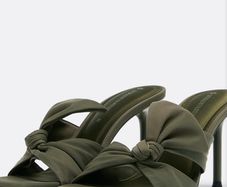 Stradivarius Heeled Tie Sandals Size 40/7