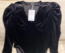 Monkl dressy black body suit size 14 - new