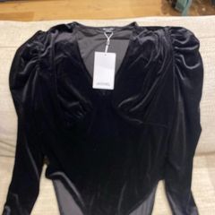 Monkl dressy black body suit size 14 - new