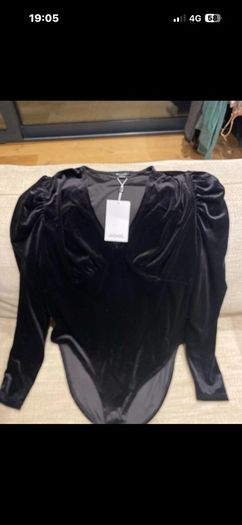 Monkl dressy black body suit size 14 - new