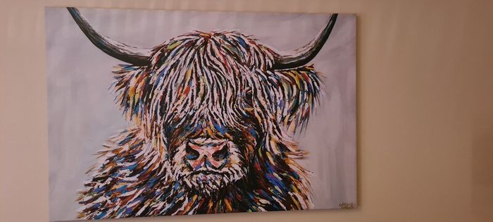 Wrapped canvas painting