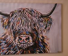 Wrapped canvas painting