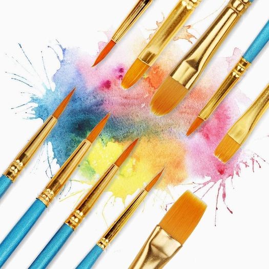 NEW SALE | 20 Pcs Face Paint Brushes for Children Gouache, Watercolor, Acrylic and Oil Painting