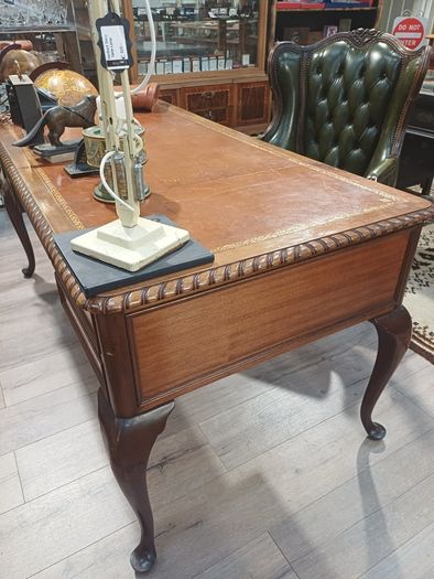Antique Mahogany Partners Desk