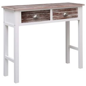 Console Table Brown 90x30x77 cm Wood