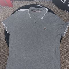 Moncler Contrast Rib Classic Collar Polo Small