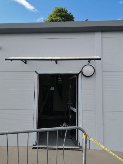Door Canopy - High Impact Clear Acrylic Roof - Multiple Sizes - For Homes & Modular Builds - Nationwide Delivery Across Ireland
