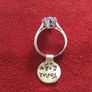 New 18ct White Gold Large Topaz Stone Ring Image 4