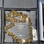 2 unworn 24k gold Cuban Lotus chains Gold Maserati watch unworn Image 3
