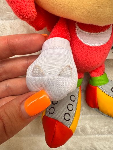 Sonic The Hedgehog Knuckles Plush Soft approx. 20 cm. Used Please see photos