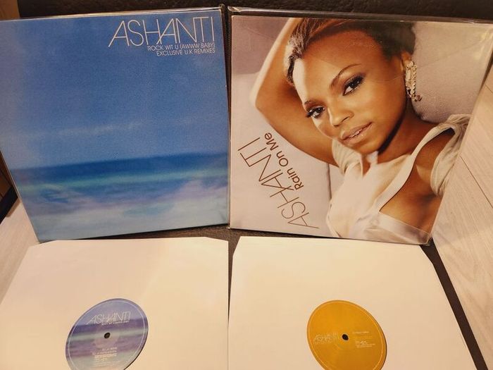 Ashanti Rain on me Rock wit u Promo Vinyl Records