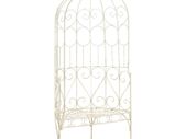 Garden Bench 95 cm Iron Antique White