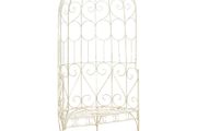 Garden Bench 95 cm Iron Antique White