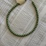 Pearl Necklace (Green Simulated Pearls) Image 2