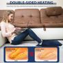 Heated Electric Pad for Foot, Double-Sided Heating, 9 Fast Heating Settings 2H Auto Shut Off, Electric Fast Heat Pad with Heat Settings Navy Blue Image 2